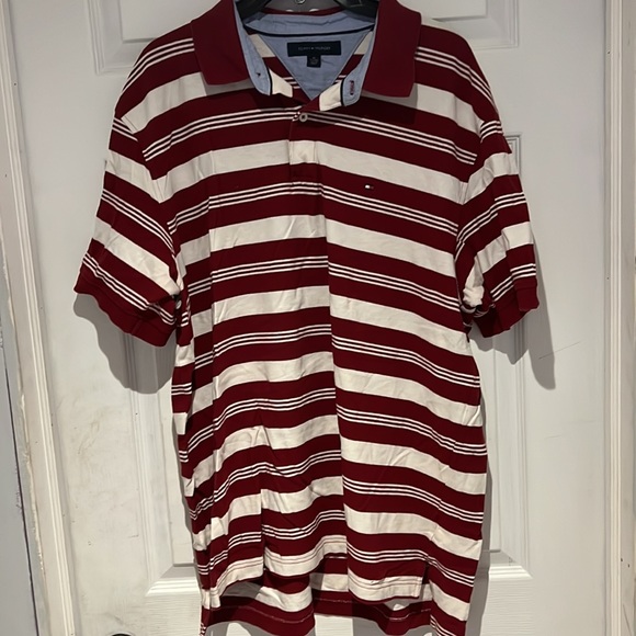 Mens Tommy polo striped shirt - Picture 2 of 4
